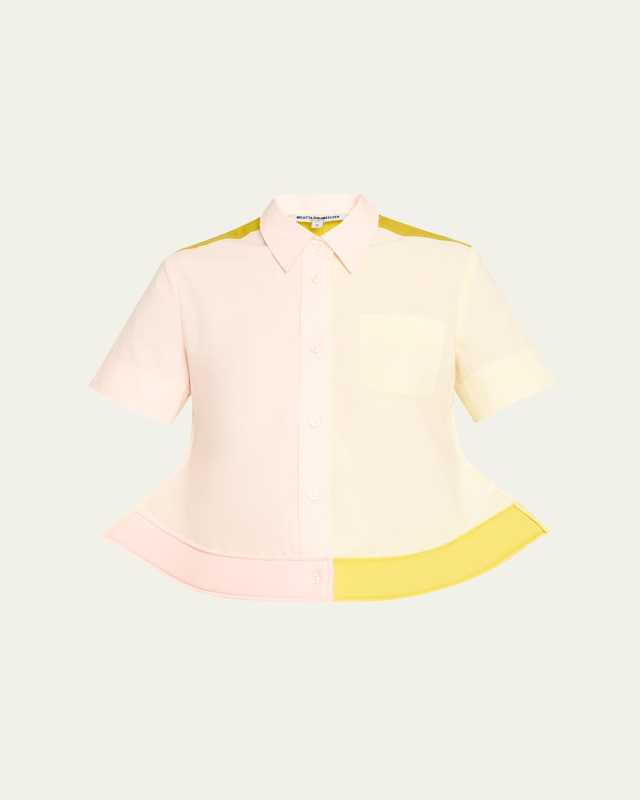 Color Trilogy Pointy Hem Shirt
